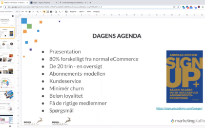 Webinar: Sådan skaber du en succesfuld abonnementsforretning