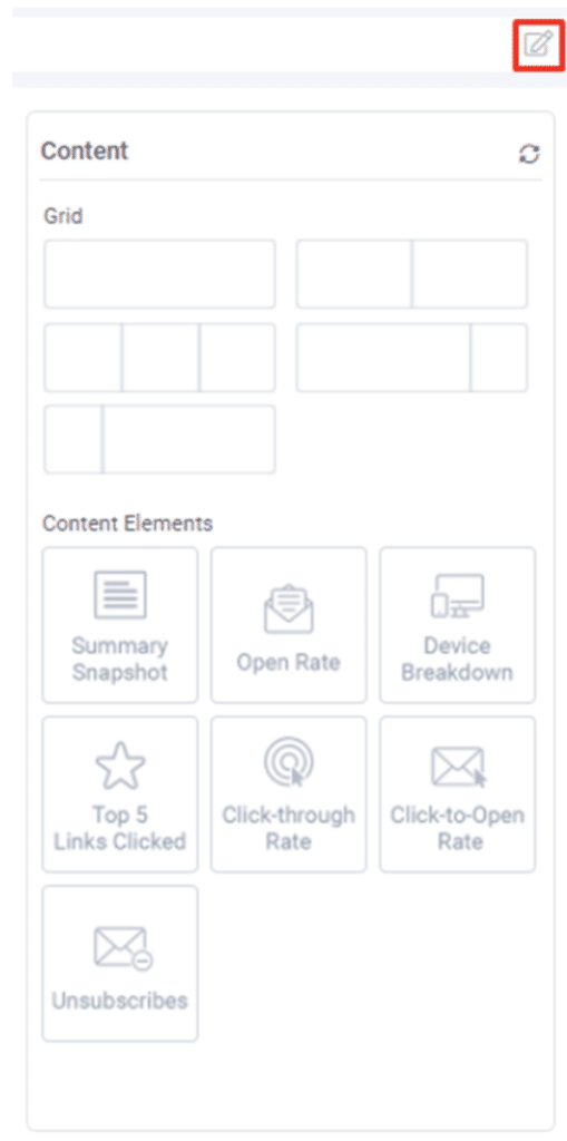 A screenshot from the interface of MarketingPlatform picturing the instructions for using Email Campaign Statistics.