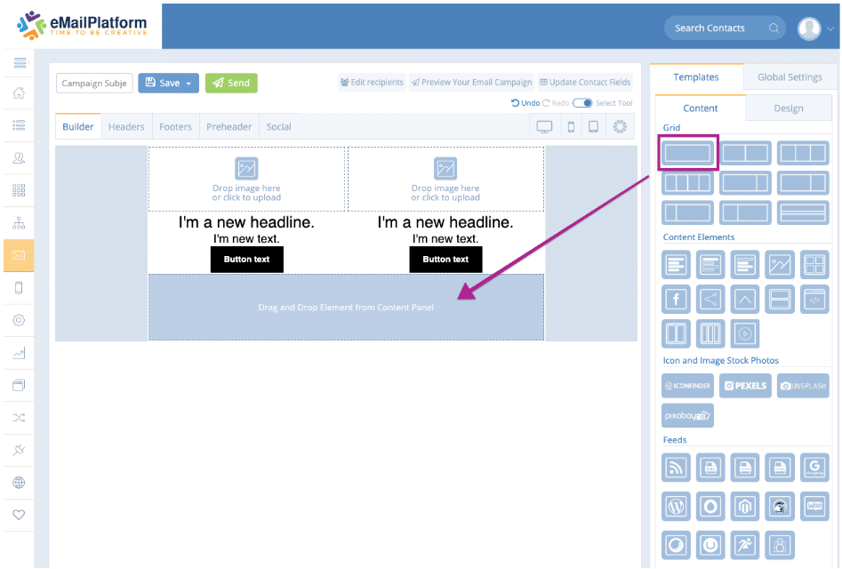 A screenshot from the interface of MarketingPlatform, picturing the instructions to integrate Hello Retail with MarketingPlatform.