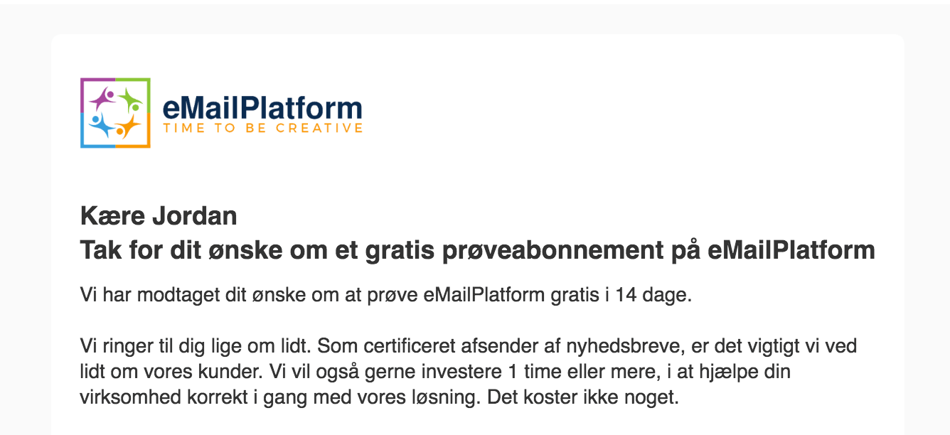 A screenshot from the interface of MarketingPlatform, picturing the instructions to Insert General Data Fields in Your Email Campaign.