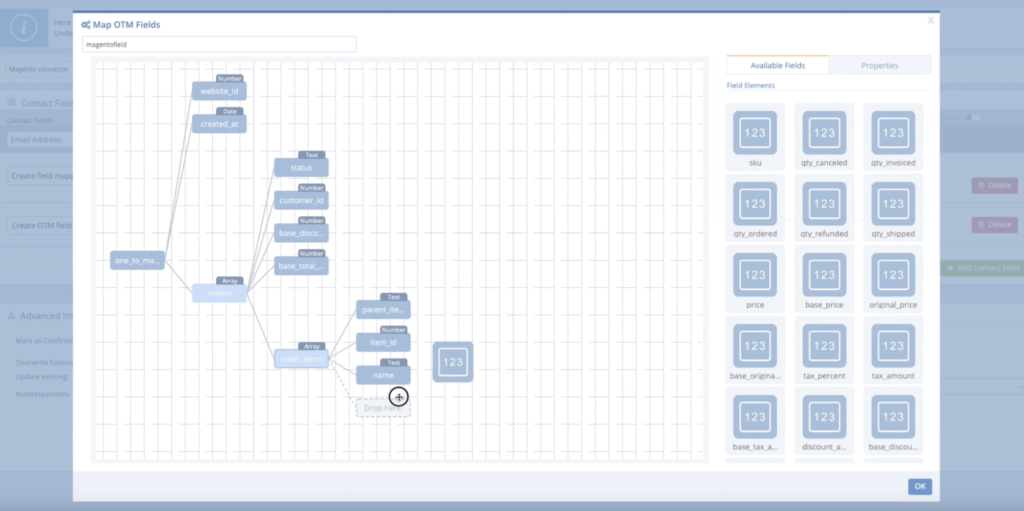 A screenshot from the interface of MarketingPlatform, picturing the instructions to Integrate Adobe Commerce with MarketingPlatform.