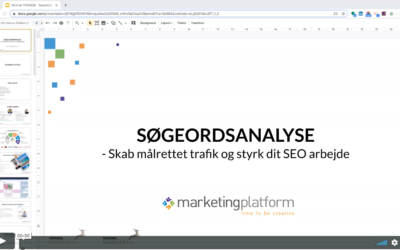 Webinar: Søgeordsanalyse