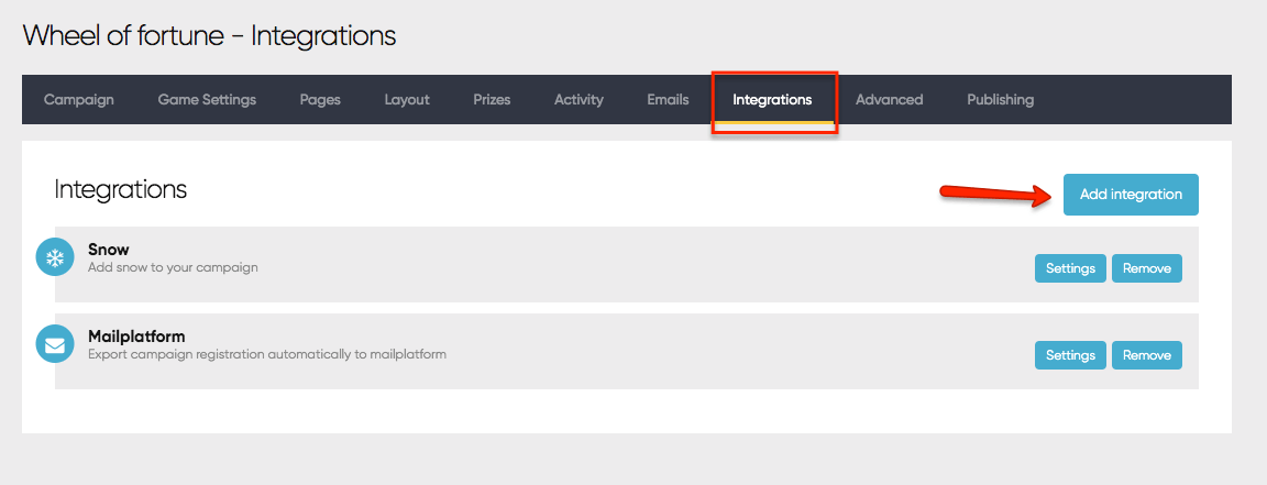 A screenshot from the interface of Playable, picturing the instructions to Integrate Playable with MarketingPlatform.