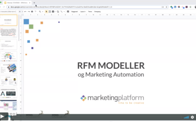 Webinar: RFM modellen og Marketing Automation