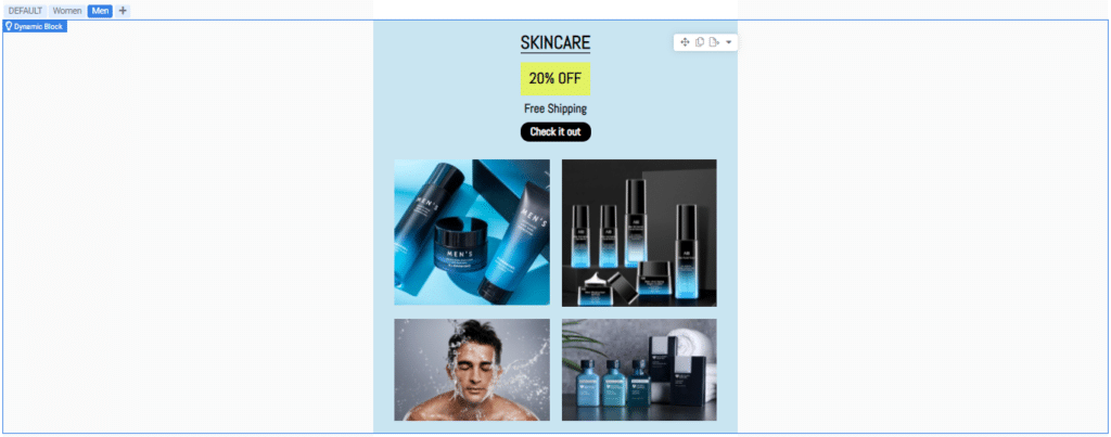 A screenshot from the interface of MarketingPlatform picturing the instructions for using Dynamic Content in Email Campaigns.