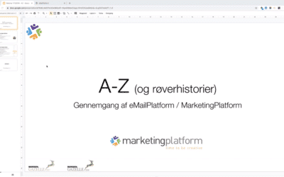 Webinar: A-Z part 1 med MarketingPlatform