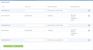 A screenshot from the interface of MarketingPlatform, picturing the instructions to Update Data Field.