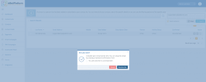A screenshot from the interface of MarketingPlatform, picturing the instructions for Deleting a Profile as per GDPR.