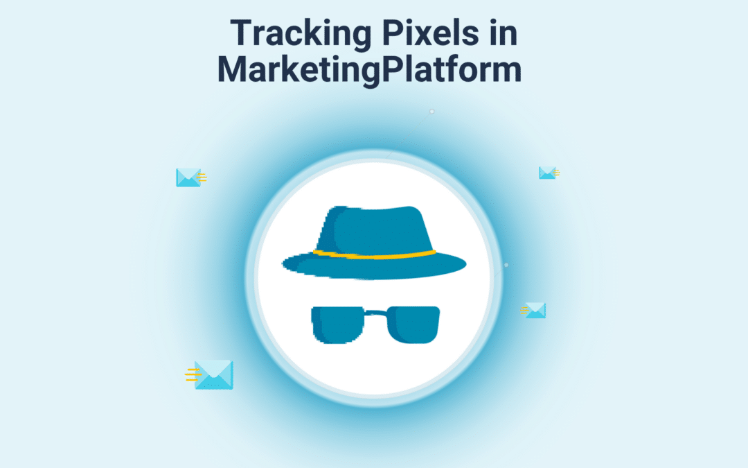 A spy-like silhouette with a dark hat and sunglasses that is pixelated on one side and a few emails flying around it.