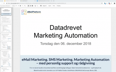 Webinar: Datadrevet Marketing Automation