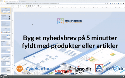 Webinar: Byg et nyhedsbrev på 5 minutter